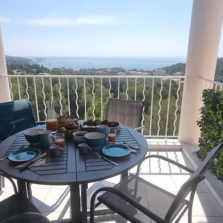 Agay Cap Esterel Le Hameau F2 Clim Plein Sud Dernier Etage Magnifique Vue شقة